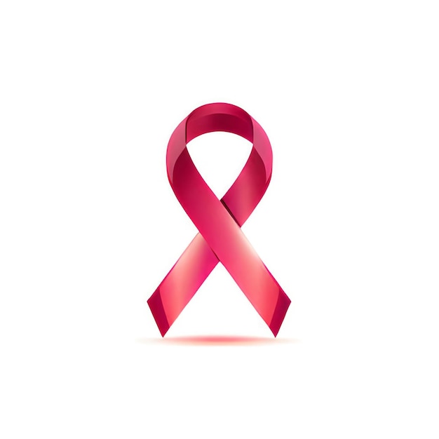 Pink Power Ribbon für den Monat der Aufklärung über Brustkrebs