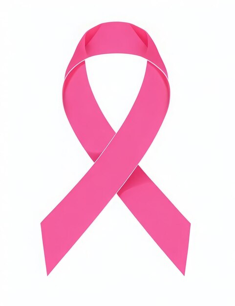 Foto pink power ribbon für den monat der aufklärung über brustkrebs