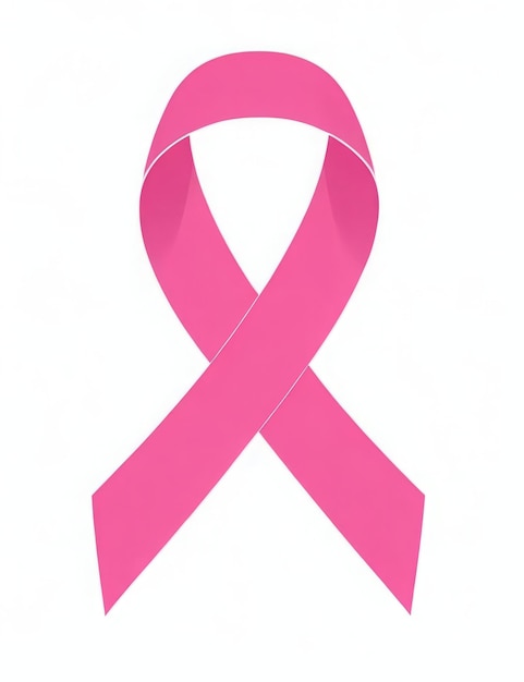 Foto pink power ribbon para el mes de concientización sobre el cáncer de mama