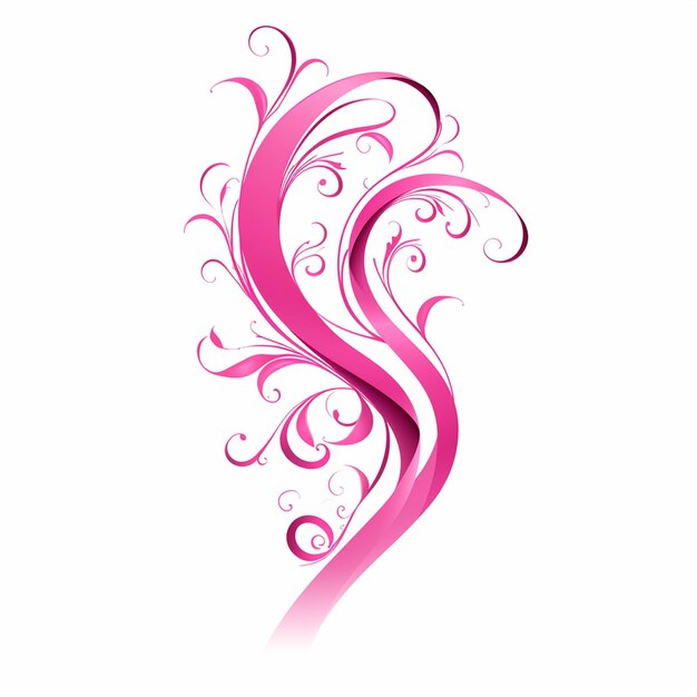 Pink Ribbon für Brustkrebsbewusstsein und Frauengesundheit