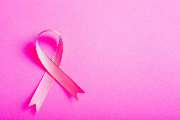 Pink Ribbon Symbol Hintergrund für Krebstag zu verhindern.