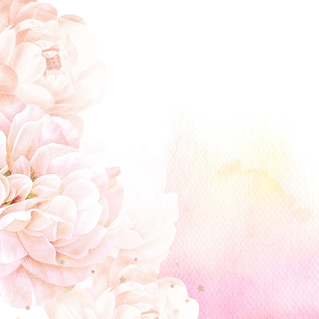 Pink Rose png Hintergrund pastellfarbenes ästhetisches Design, remixt aus Vintage-Bildern des öffentlichen Bereichs