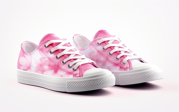 Pink Summer Vibes Sneakers femininas em fundo branco