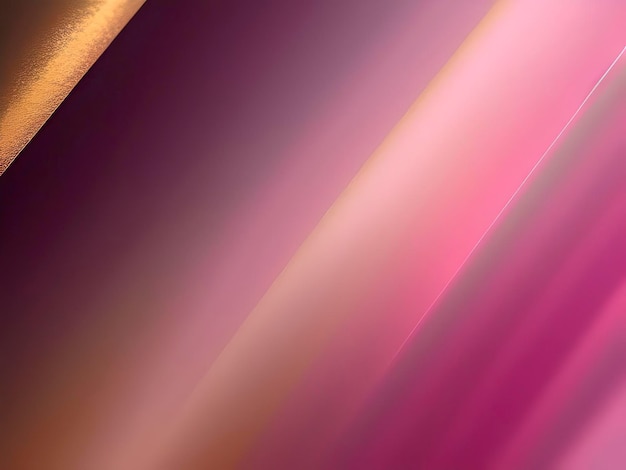 Pinker abstrakter Gradient-Hintergrund mit goldenen Linien