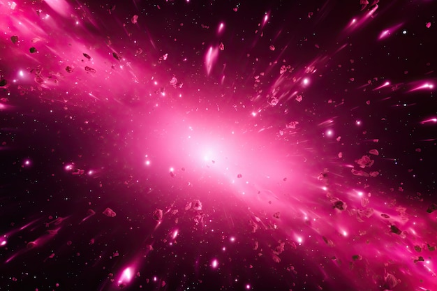 Pinker abstrakter Hintergrund Explosion im Weltraum