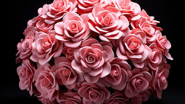 Pinker Blumenstrauß Hintergrundbild Desktop-Gemälde