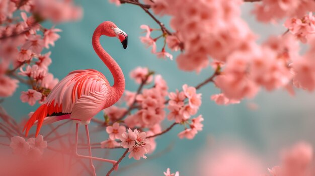 Pinker Flamingo detaillierter Hintergrund rosa