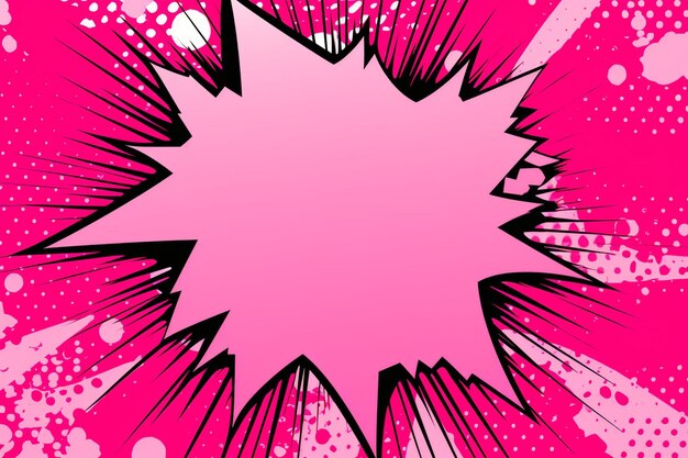 Foto pinker hintergrund im pop-art-superhelden-retro-comics-buchstil