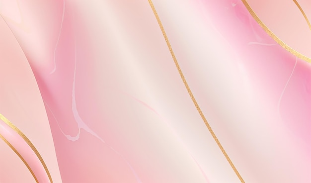 Pinkmarmor-Pastell-Hintergrund mit goldenen Linien