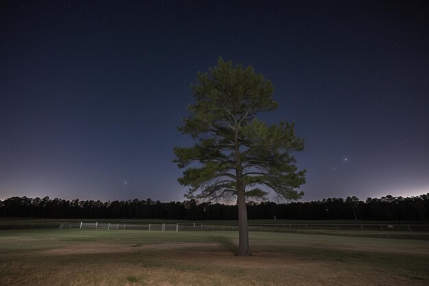 Foto el pino solitario por la noche troy nc