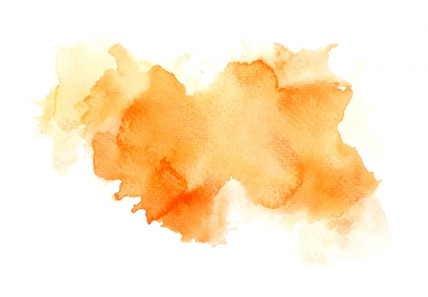 Pinsel orange Aquarell