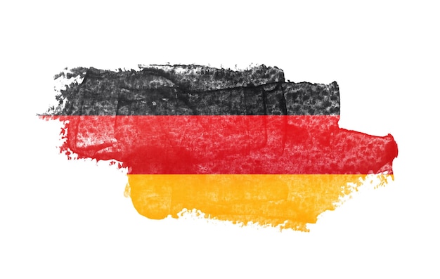Pinselstriche der deutschen Flagge