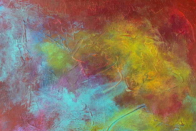 Foto pintado à mão abstrato colorido grunge superfície textura fundo