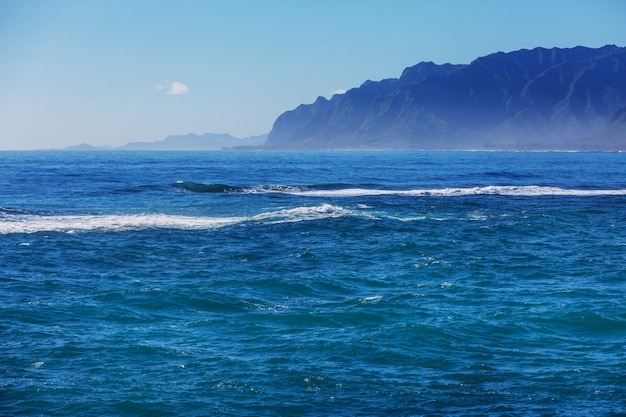 Foto pintoresca vista de la isla de hawaii