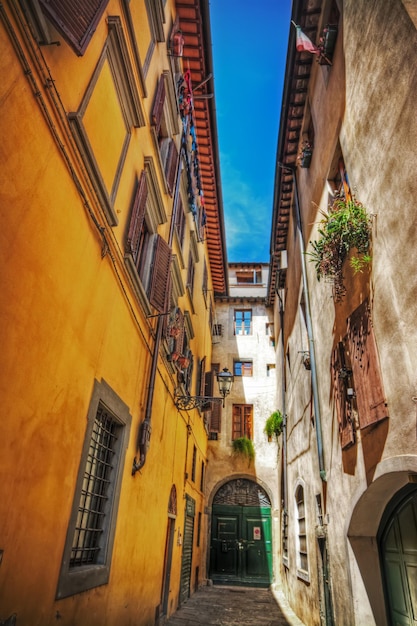 Pintoresco callejón sin salida en Florencia Italia