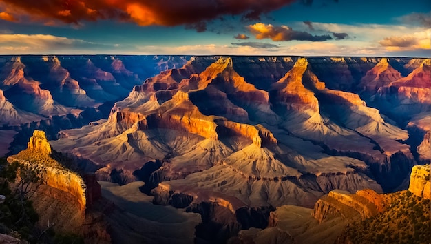 Foto el pintoresco cañón magnífico