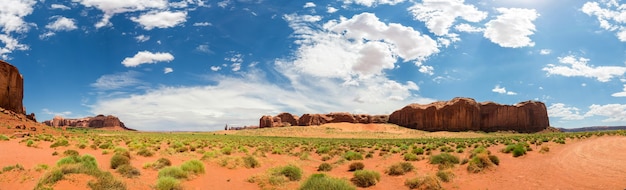 Pintoresco paisaje de areniscas en Monument Valley