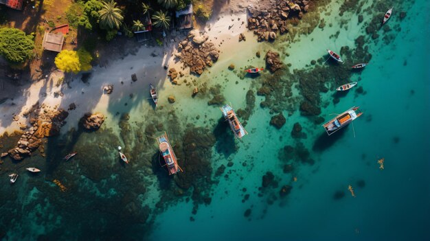 Pintoresco pueblo pesquero en lombok