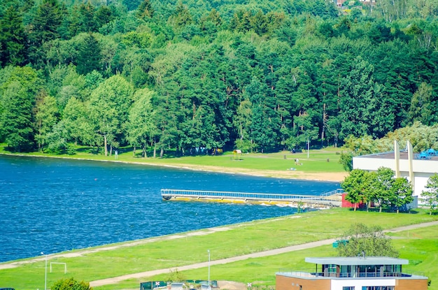 El pintoresco río Svisloch desemboca en el embalse de Drozdy en Minsk