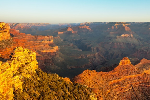 Pintorescos paisajes del Gran Cañón, Arizona, EE.