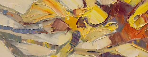 Pintura a óleo abstrata close up da pintura fundo colorido da pintura abstrata