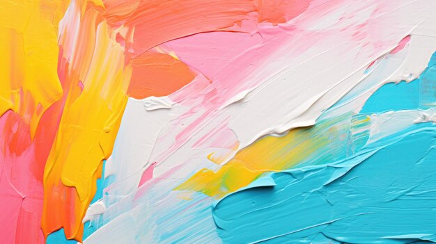 Pintura a óleo em lona pintura a cores abstrata IA gerativa