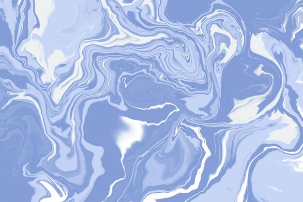 una pintura abstracta azul y blanca de un remolino azul y blanco