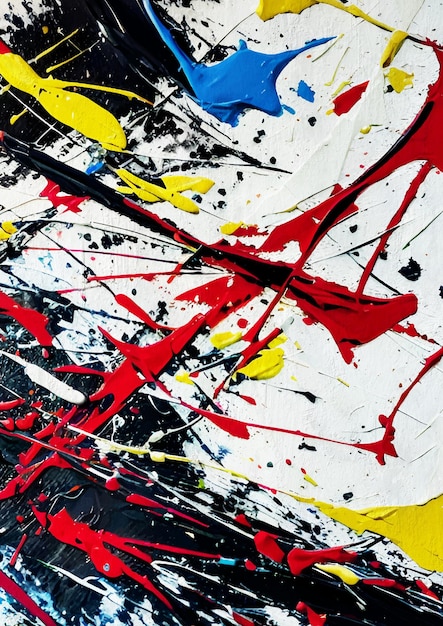 Pintura abstracta del caos en estilo Pollock