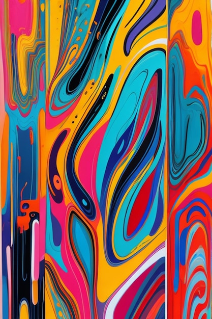 Pintura abstracta color textura moderno patrón futurista pérdida de la pintura fondo colorido