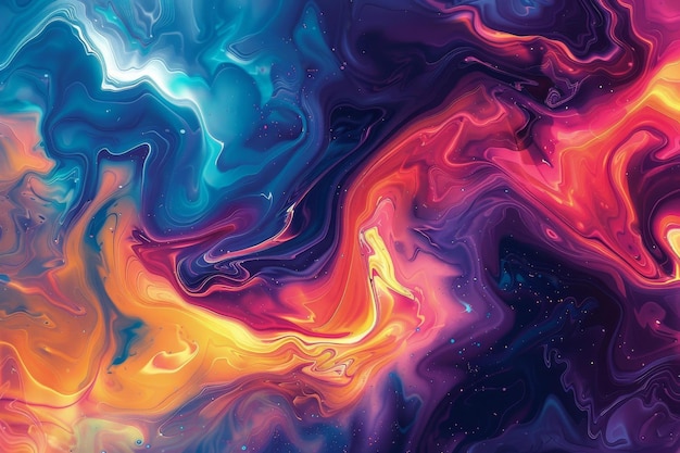 Pintura abstracta de colores