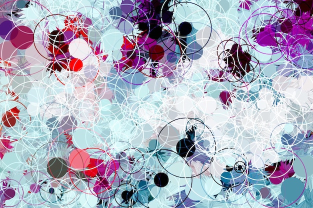 una pintura abstracta colorida de un fondo abstracto púrpura y azul