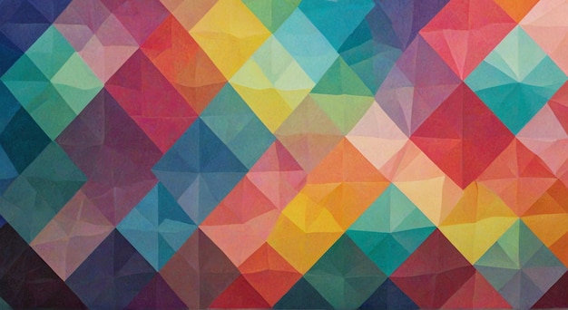 una pintura abstracta colorida por persona