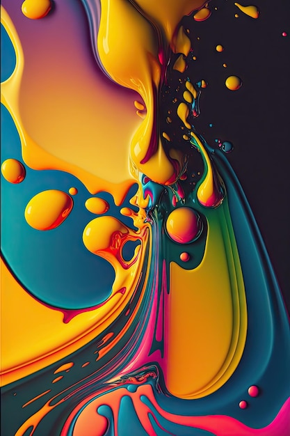 Pintura abstracta colwater color Fondo abstracto Hecho por AIInteligencia artificial o fondo con salpicaduras Ilustración de vector de pintura al óleo Hecho por AIInteligencia artificial