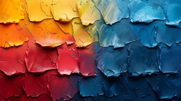 Pintura abstracta en lienzo con textura de color Pintura al óleo en lienzo