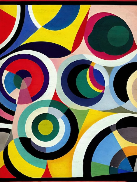 Pintura abstracta moderna de mediados de siglo Reproducción de fondo de arte contemporáneo Obra de arte simple