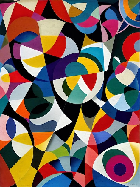 Pintura abstracta moderna de mediados de siglo Reproducción de fondo de arte contemporáneo Obra de arte simple