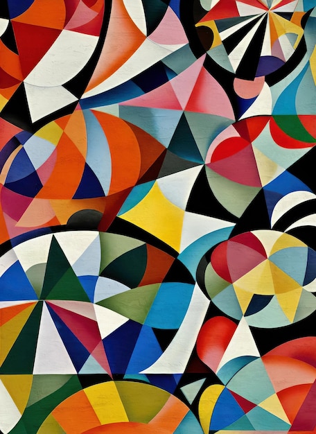 Pintura abstracta moderna de mediados de siglo Reproducción de fondo de arte contemporáneo Obra de arte simple