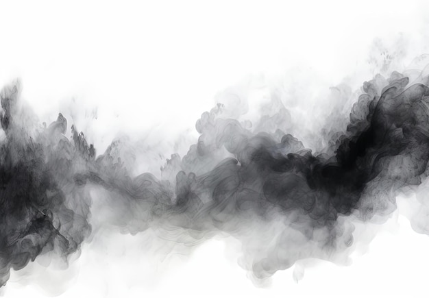 pintura abstracta negra y blanca acuarela sobre un fondo en el estilo de frostpunk