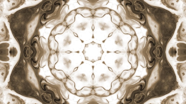 Pintura abstracta Pincel Tinta Explosión Propagación Concepto suave Patrón simétrico Caleidoscopio decorativo ornamental Movimiento Círculo geométrico y formas de estrella