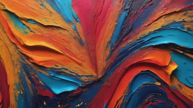 Pintura abstracta con textura y fondo desordenados