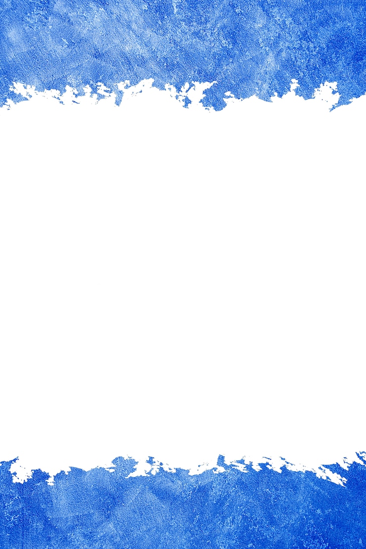 Foto pintura abstrata de cor azul. fundo e traçado de pincel azul.