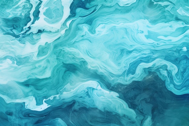 Pintura abstrata de ondas oceânicas