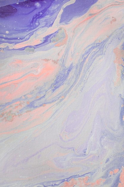 Pintura acrílica fluida abstrata fundo abstrato azul marmorizado