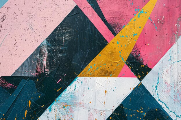 Pintura acrílica de textura abstracta Arte geométrico Fondo moderno
