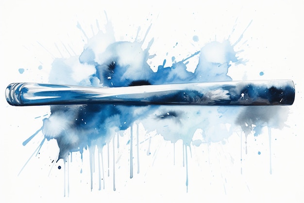 Una pintura de acuarela azul y blanca de una pintura de acuarela azul y blanca de una pintura de acuarela azul y blanca.