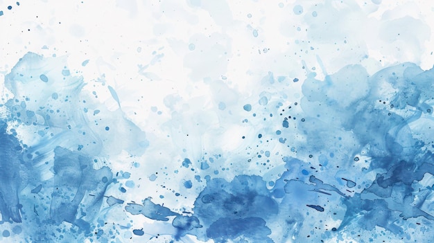 pintura en acuarela azul de un fondo de acuarela abstracta azul