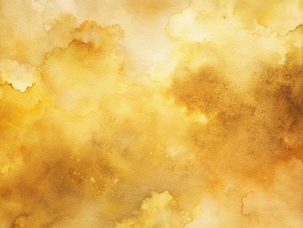 una pintura en acuarela de un fondo abstracto amarillo dorado y marrón