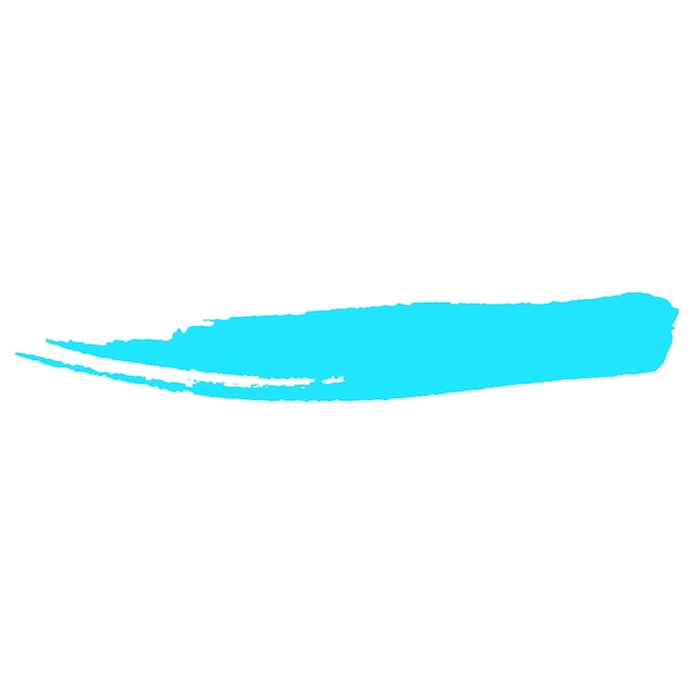 Pintura en acuarela con pincel azul claro