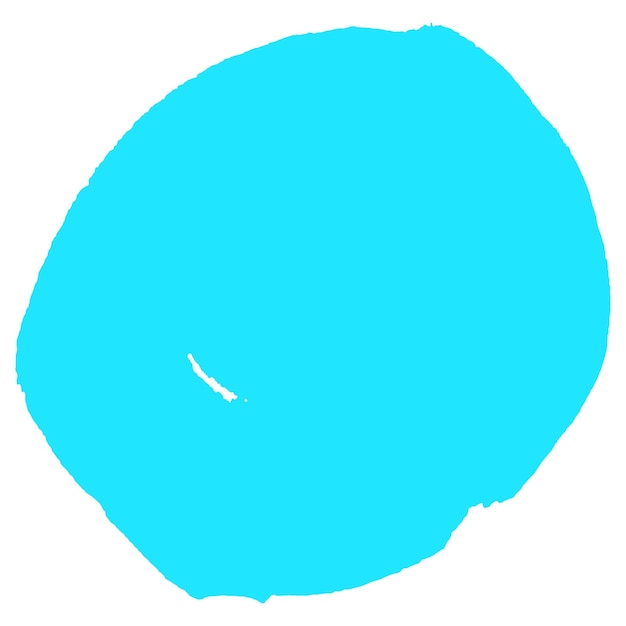 Pintura en acuarela con pincel azul claro