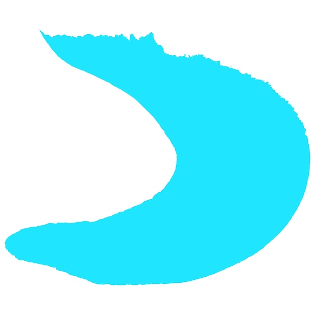 Pintura en acuarela con pincel azul claro